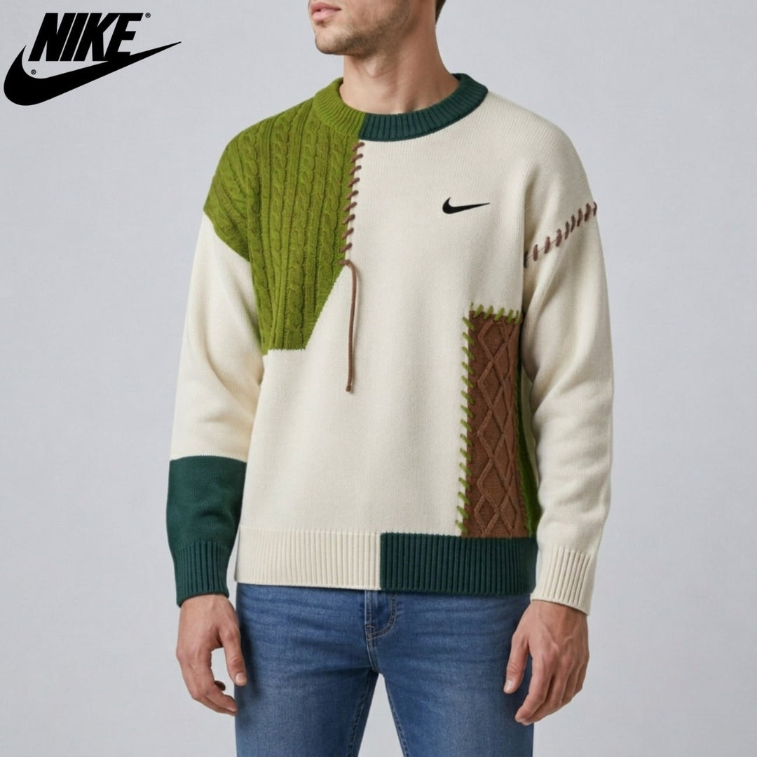 Casual Patchwork Sweater || Clearance Sale