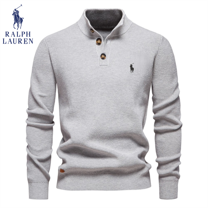 Premium Knit Henley Sweater - Clearance Sale