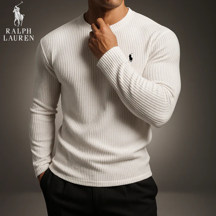 Ribbed Performance Long-Sleeve Knit || Clearance Sale
