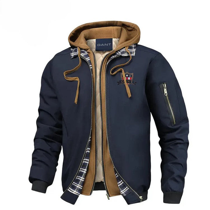 Stylish Bomber Jacket with Hoodie || Clearance Sale