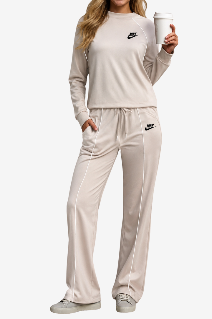 Retro-Piping Knit Lounge Set - Clearance Sale