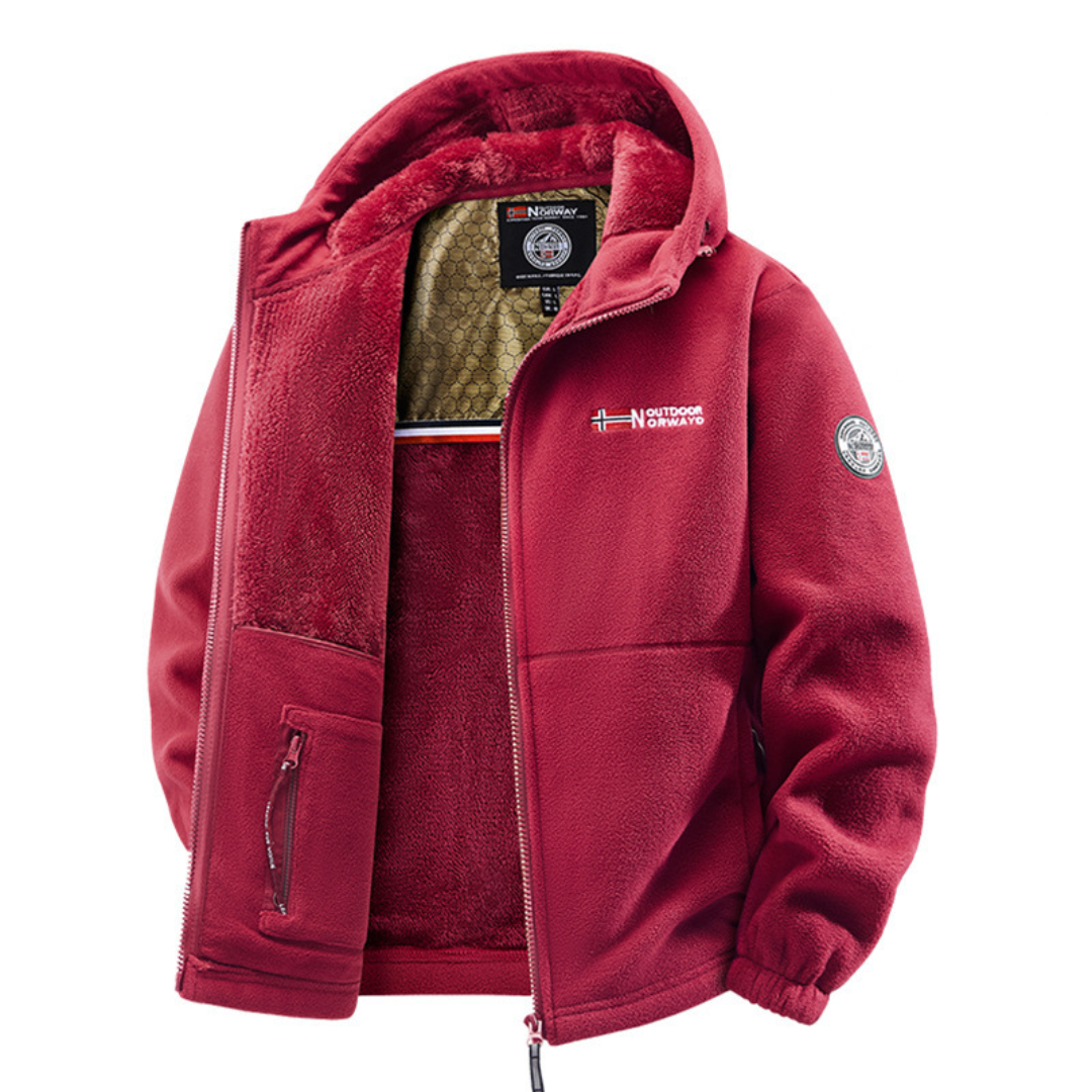 Thermal Hooded Fleece Jacket || Clearance Sale