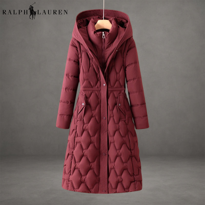 Long Quilted Hooded Winter Coat || Clearance Sale