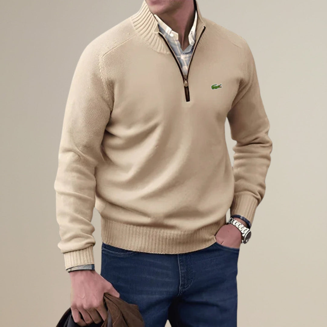 Knitted Half-Zip Sweater - Clearance Sale