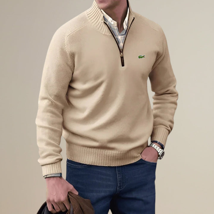 Knitted Half-Zip Sweater - Clearance Sale