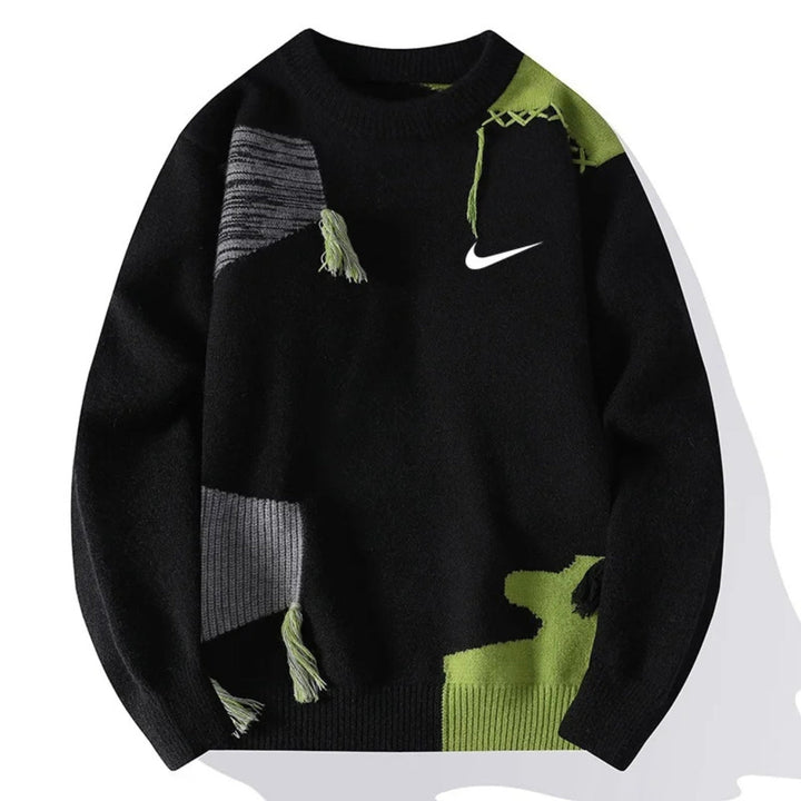 Textured Patchwork Sweater - CLEARANCE SALE