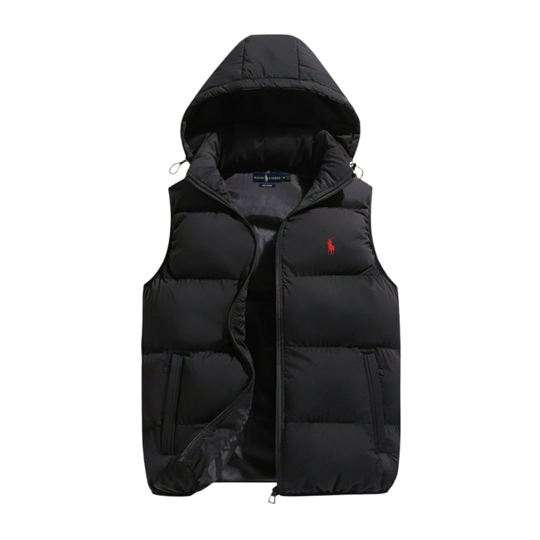 Padded vest with hood - Clearance Sale