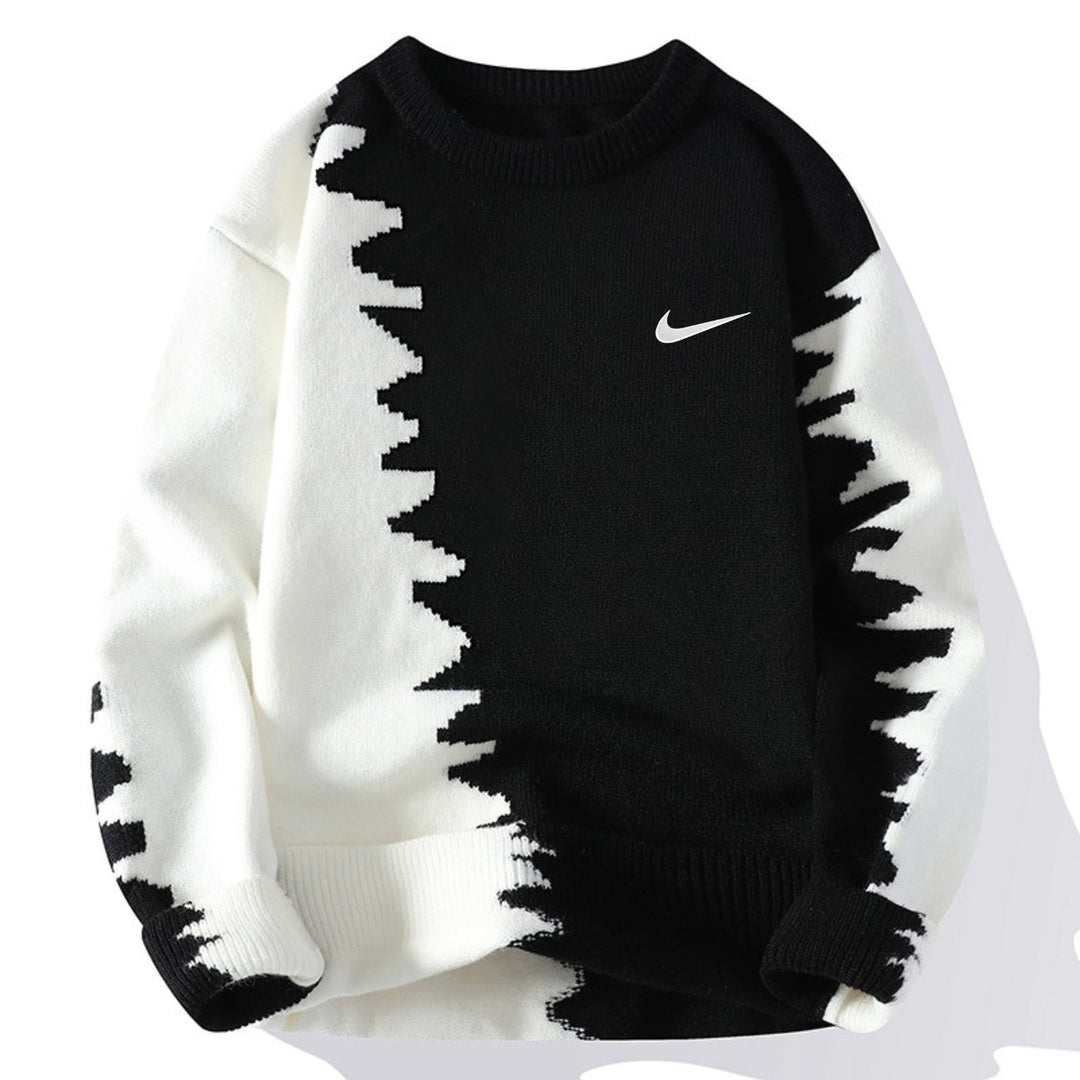 Modern Wave Knit Sweater