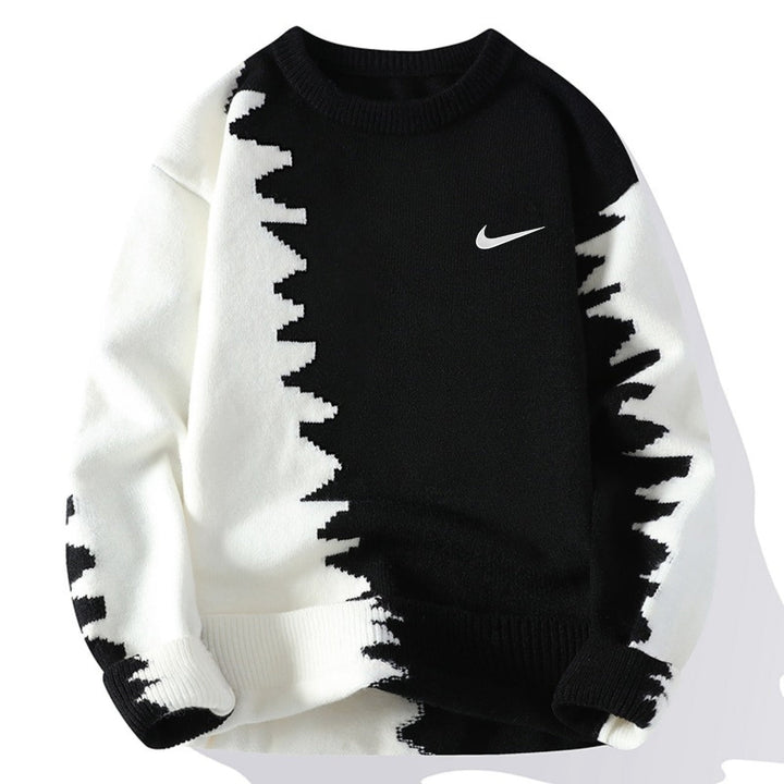Modern Wave Knit Sweater