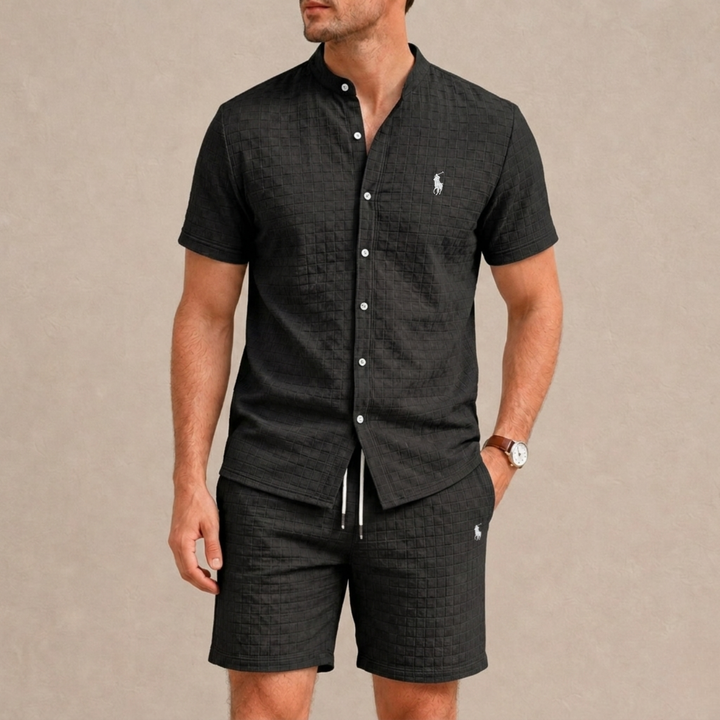 Mandarin Collar Summer Set - Clearance Sale