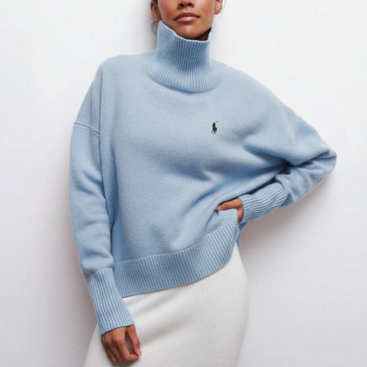 Soft Knitted Turtleneck Sweater || Clearance Sale