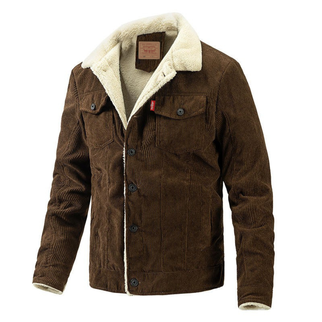 Sherpa-Lined Corduroy Jacket - Clearance Sale