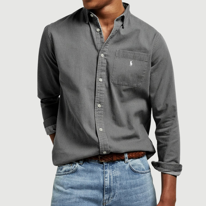 Linen Button-Up Shirt - CLEARANCE SALE