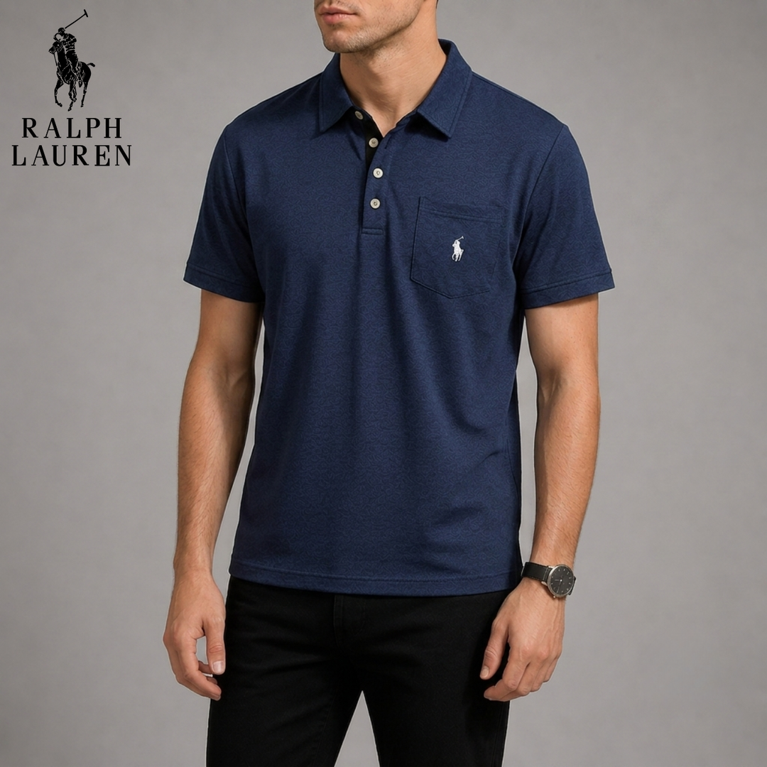 Textured Piqué Pocket Polo || Clearance Sale
