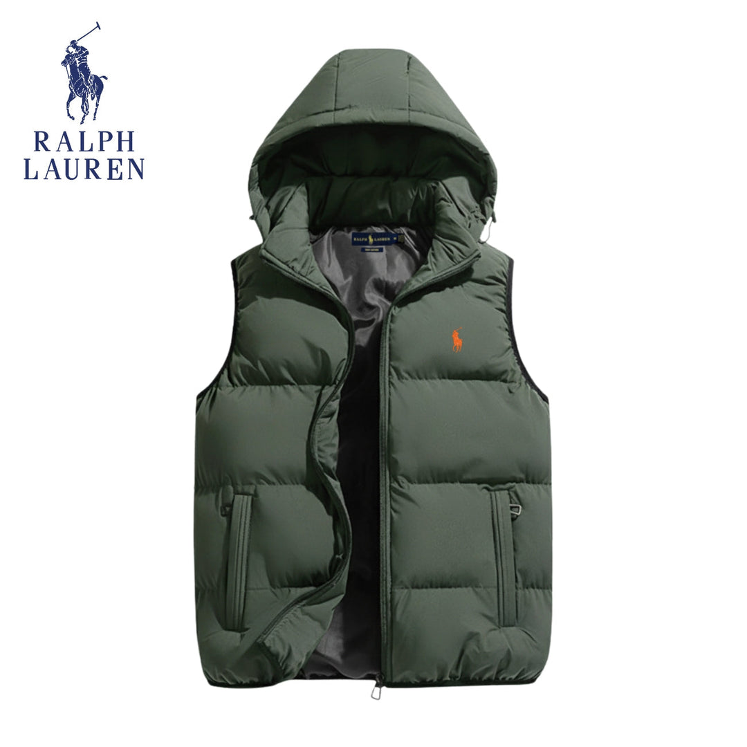 Padded vest with hood || Clearance Sale