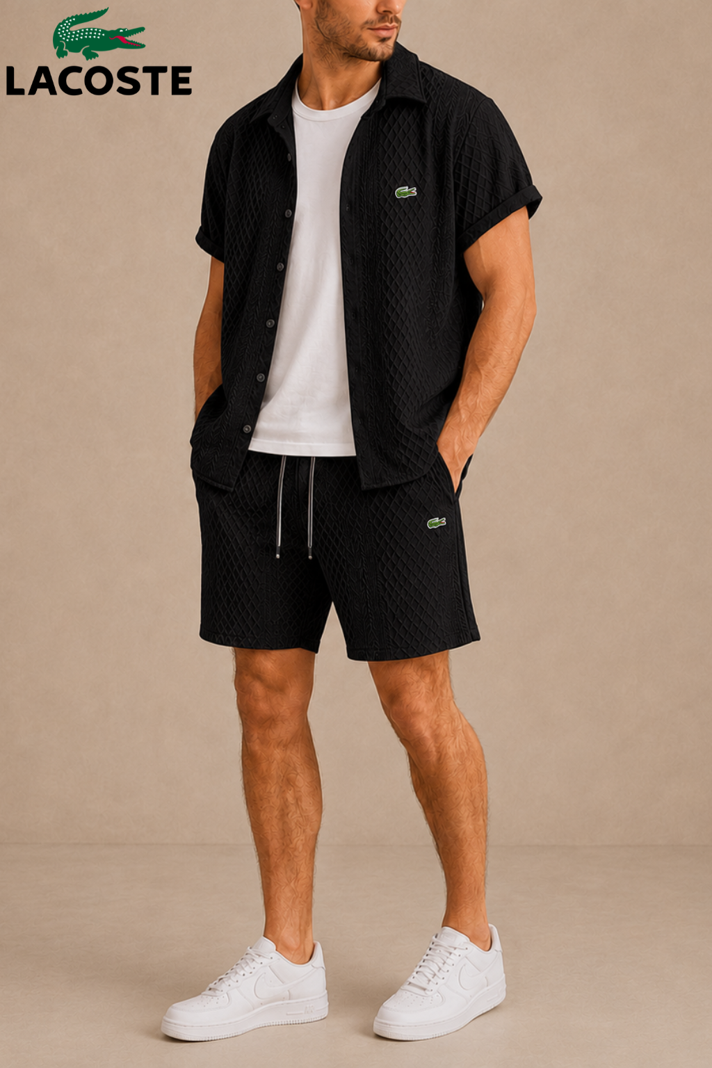 Summer Knit Shirt and Short Set || Clearance Sale
