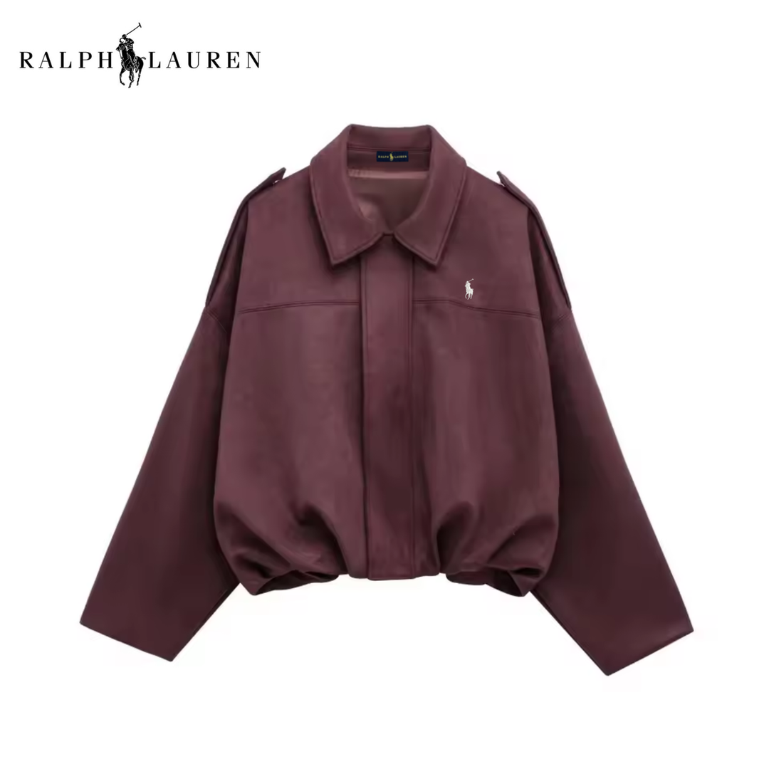 Classic Suede Bomber Jacket || Clearance Sale