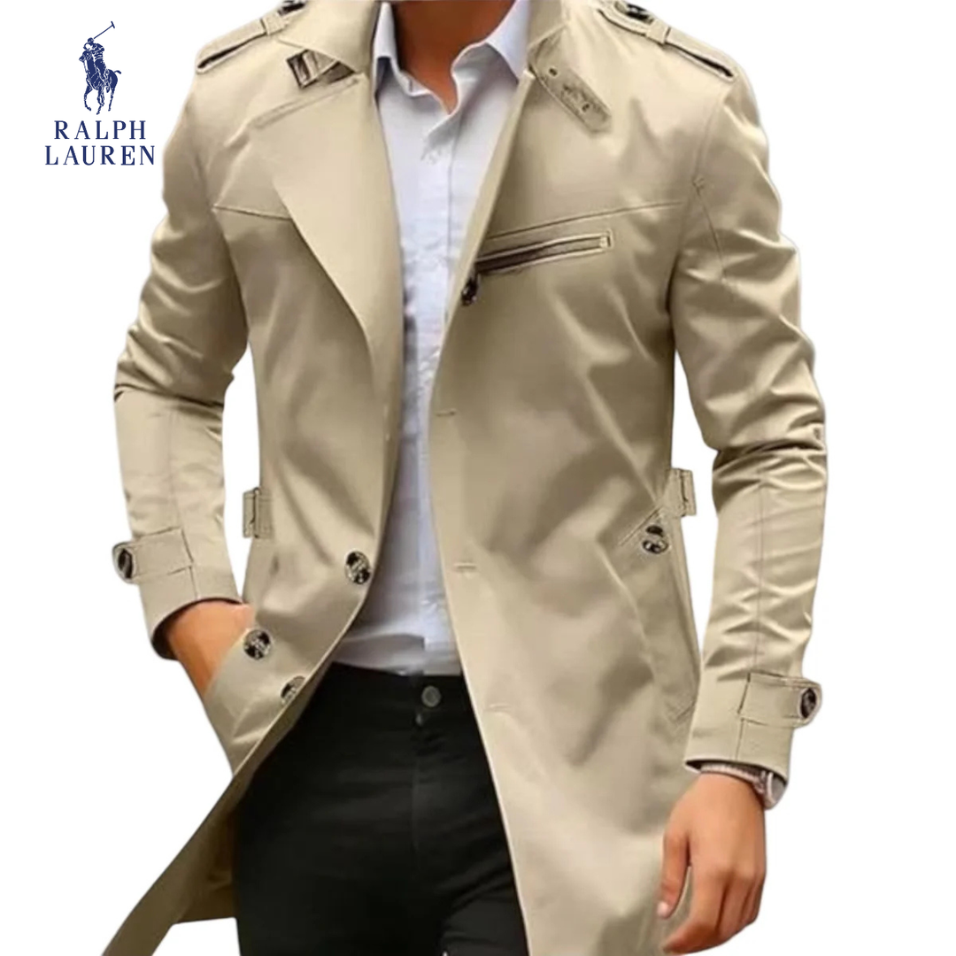 Men’s Tailored Mid-Length Urban Coat || Clearance Sale