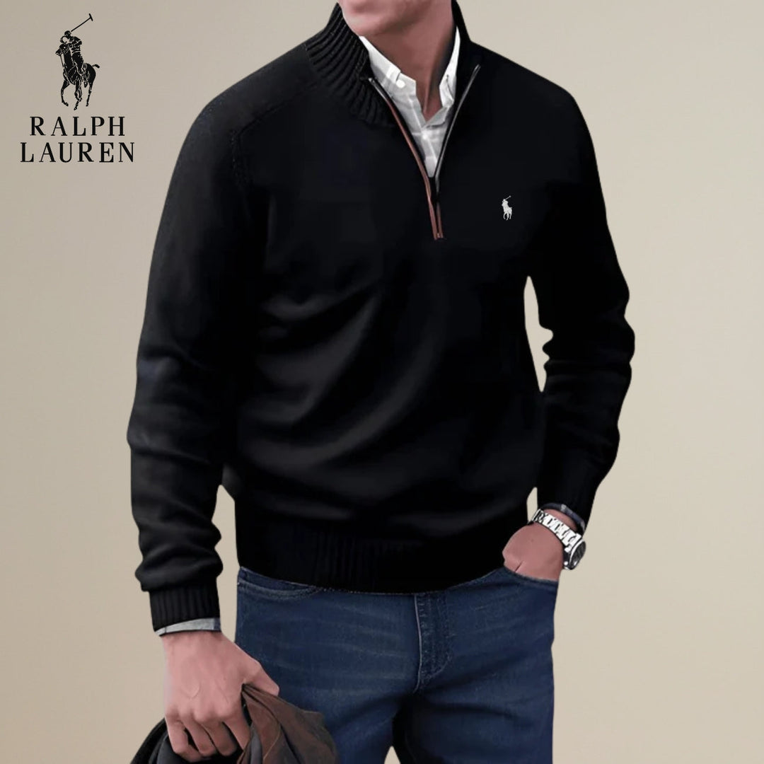 Knitted Half-Zip Sweater || Clearance Sale
