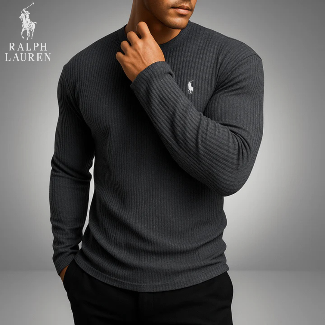 Ribbed Performance Long-Sleeve Knit || Clearance Sale