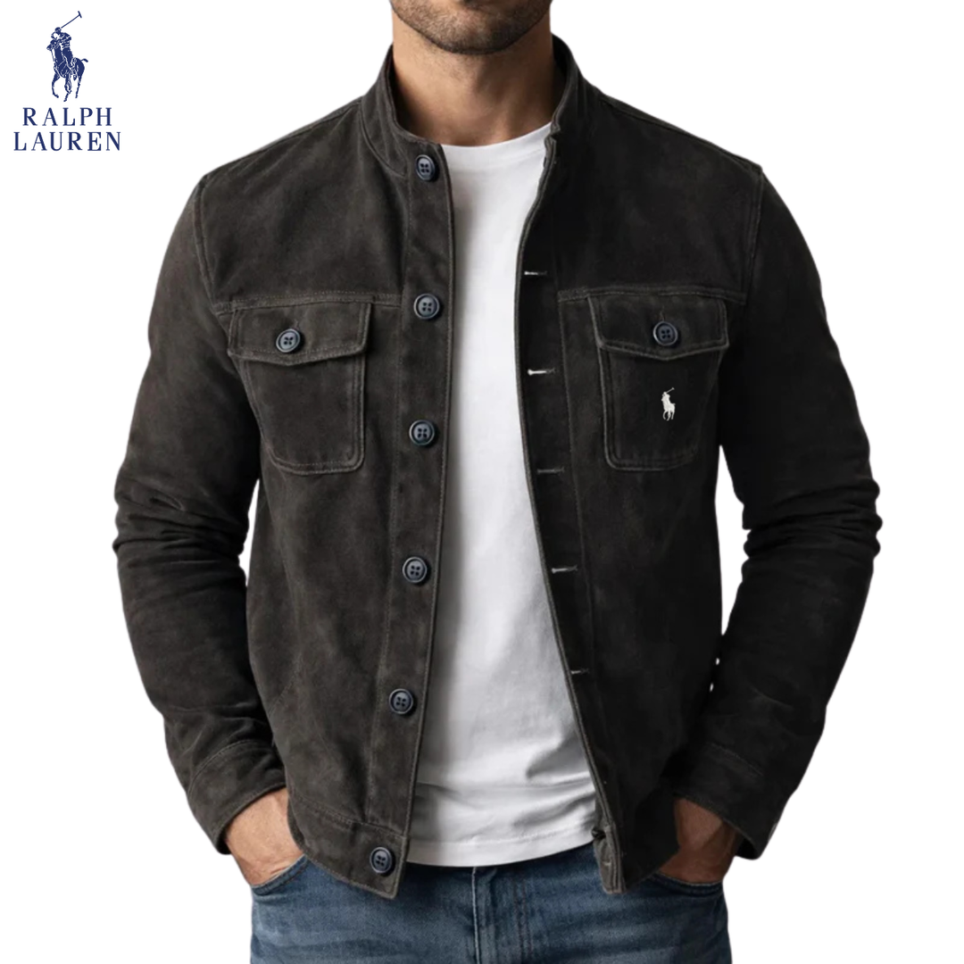 Classic Suede-Style Button Jacket || Clearance Sale