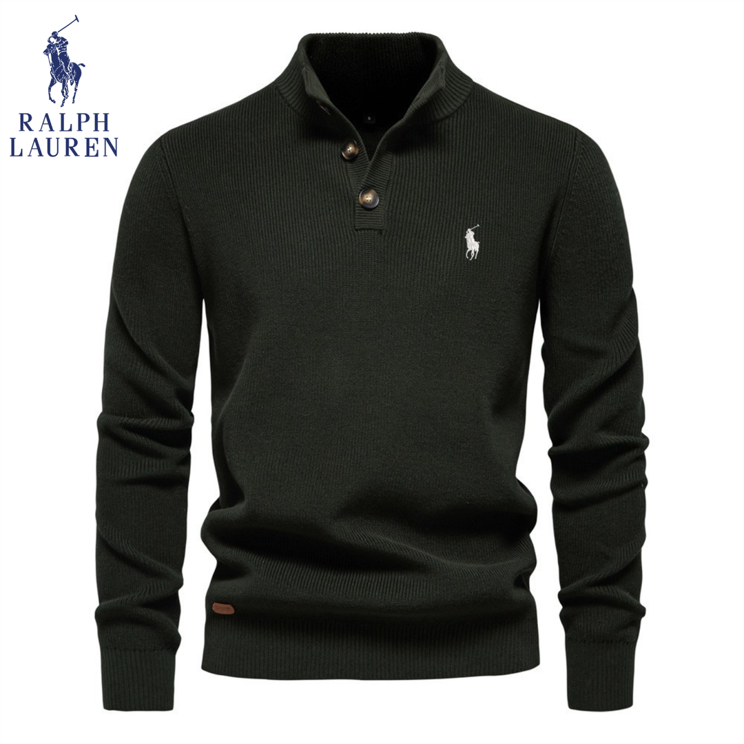 Premium Knit Henley Sweater - Clearance Sale