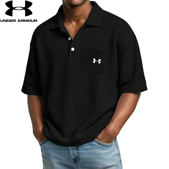Textured Short-Sleeve Polo || Clearance Sale