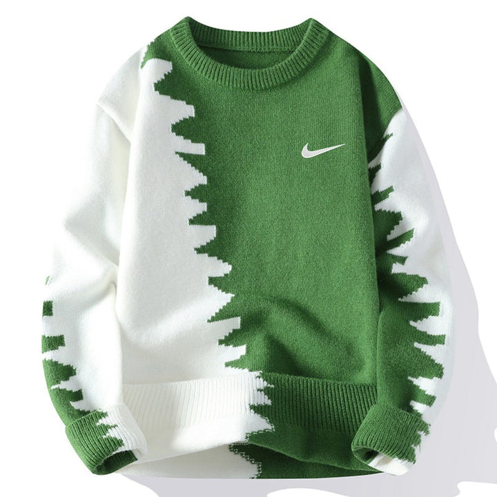 Modern Wave Knit Sweater