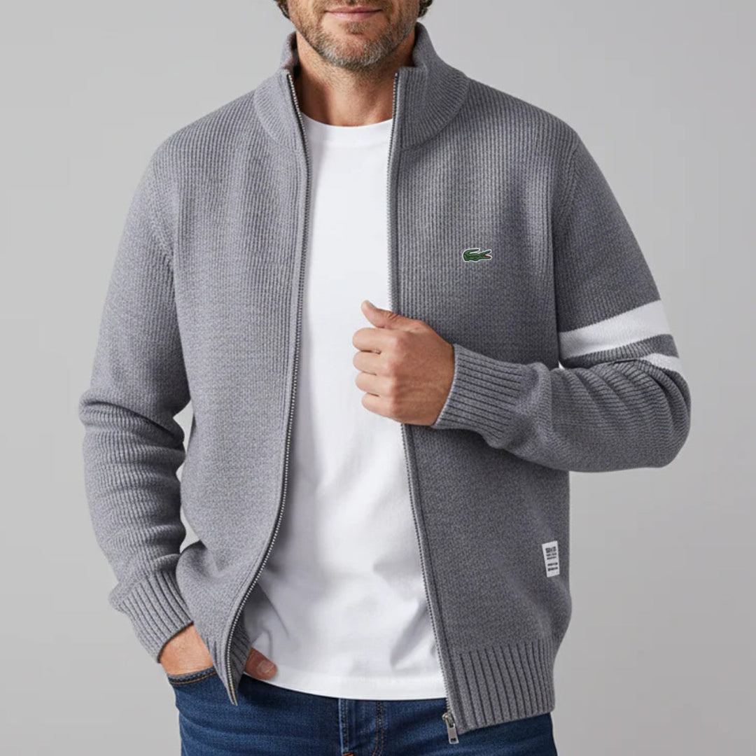 Modern Knit Cardigan with Zipper - CLEARANCE PRICE