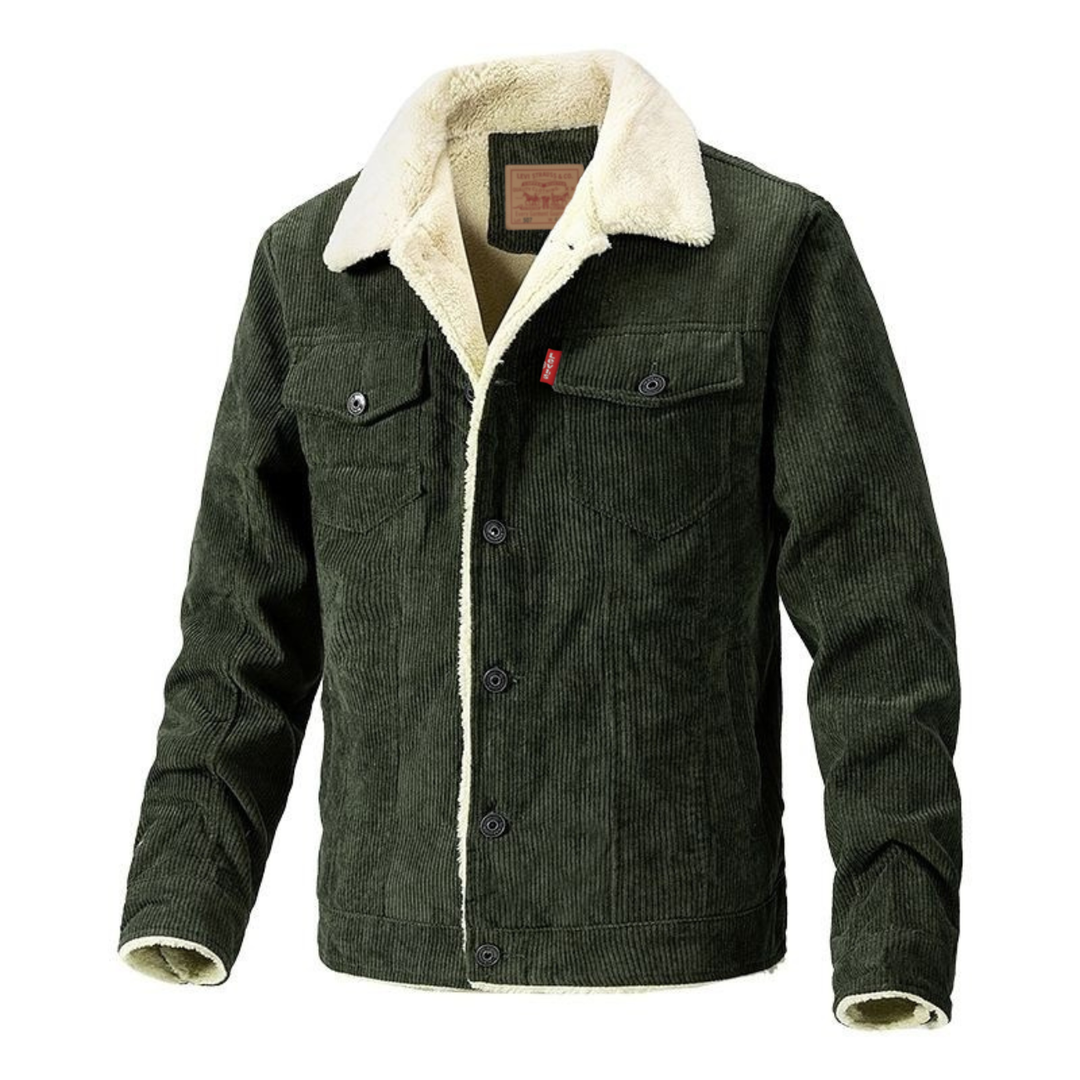 Sherpa-Lined Corduroy Jacket - Clearance Sale