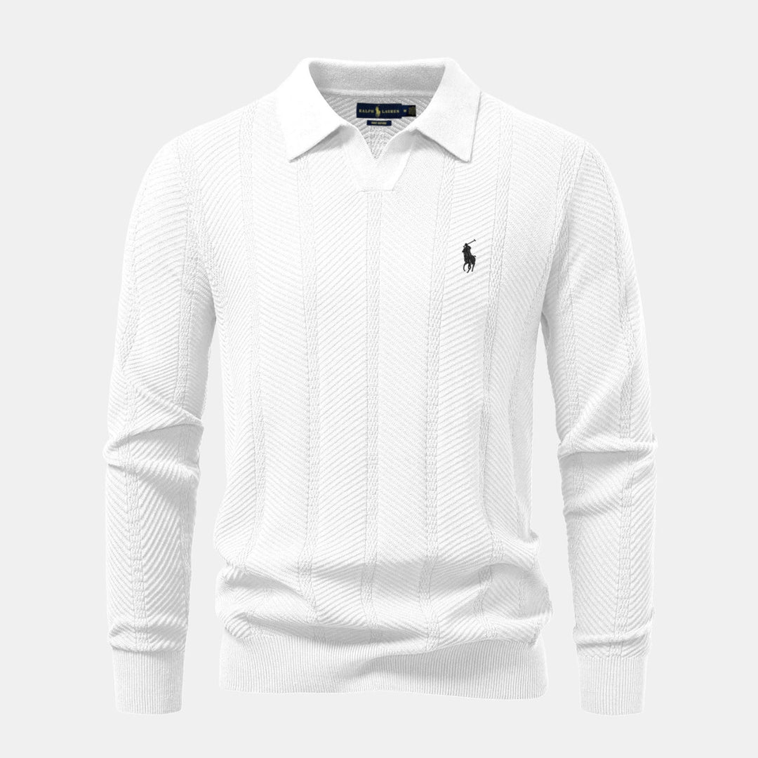 Knitted Polo Sweater - CLEARANCE SALE