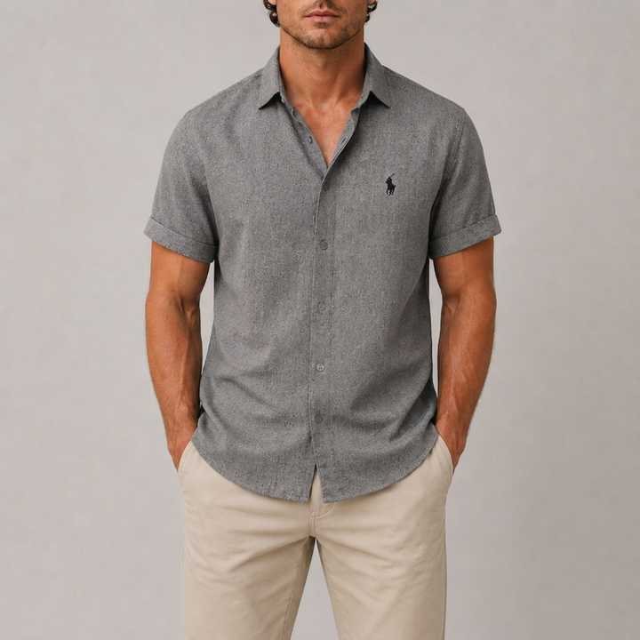 Textured Short Sleeve Shirt - Clearance Sale