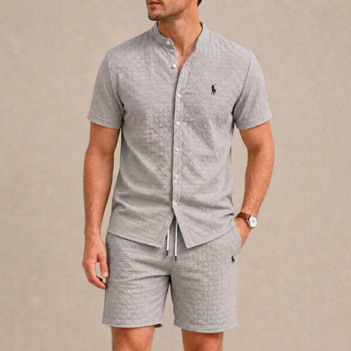 Mandarin Collar Summer Set - Clearance Sale