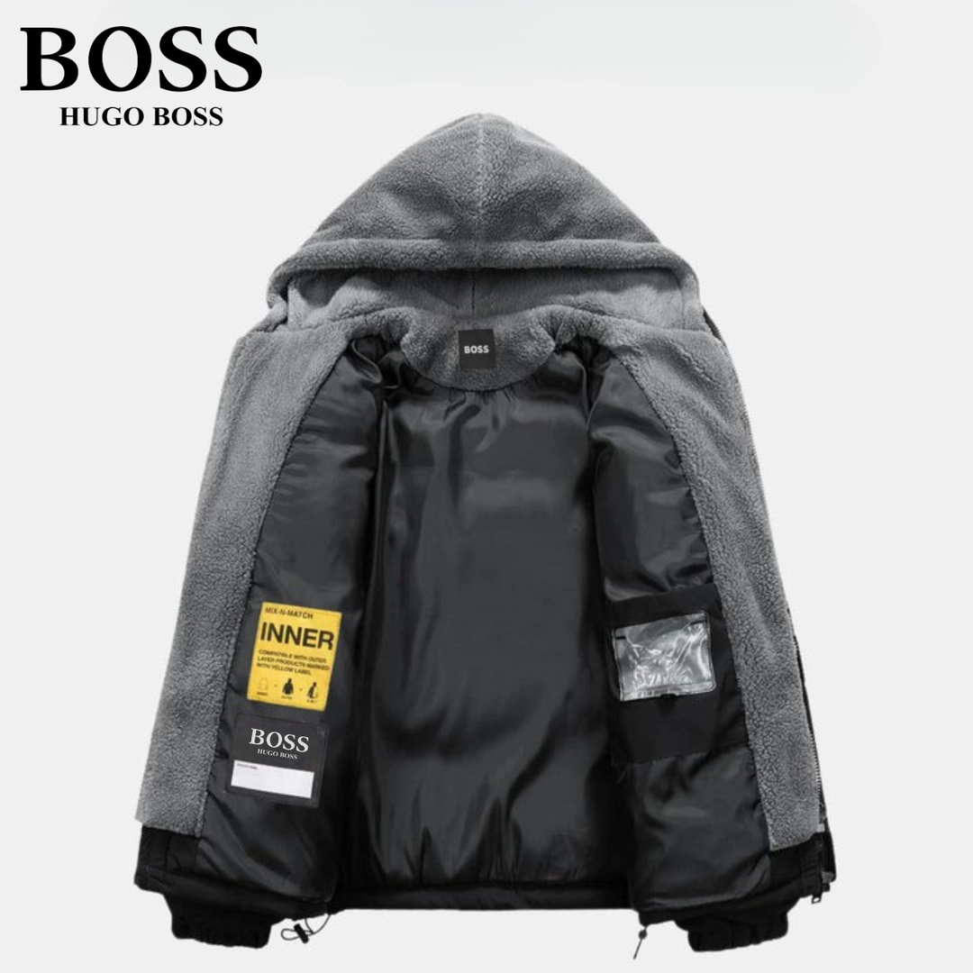 Padded Winter Jacket with Fleece Hood || CLEARANCE SALE