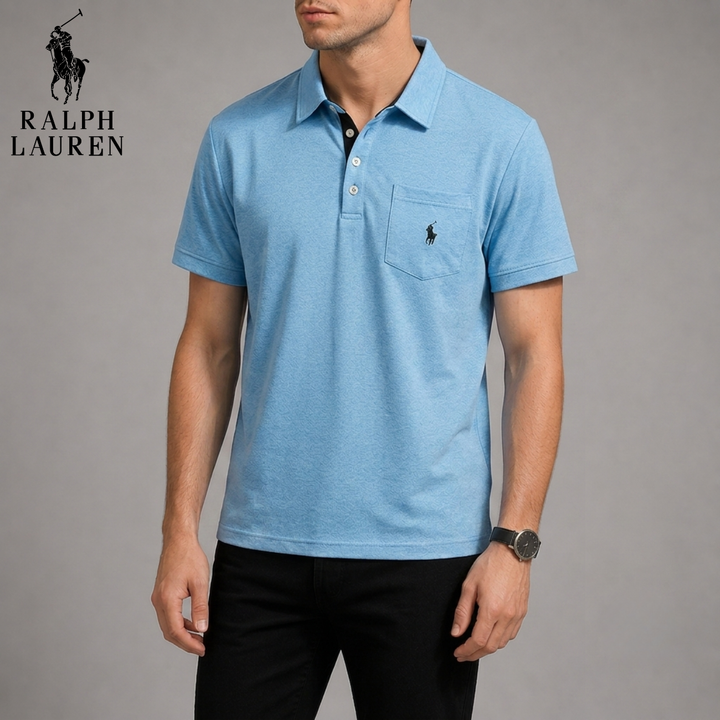 Textured Piqué Pocket Polo || Clearance Sale