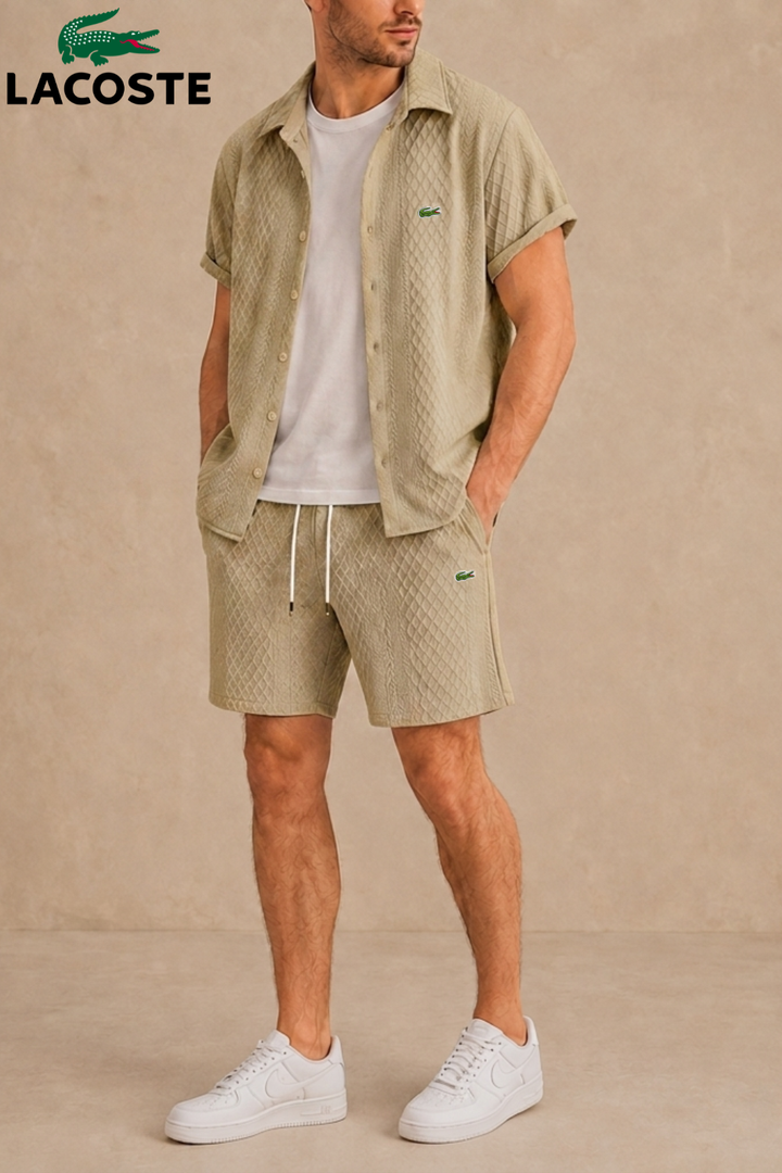 Summer Knit Shirt and Short Set || Clearance Sale