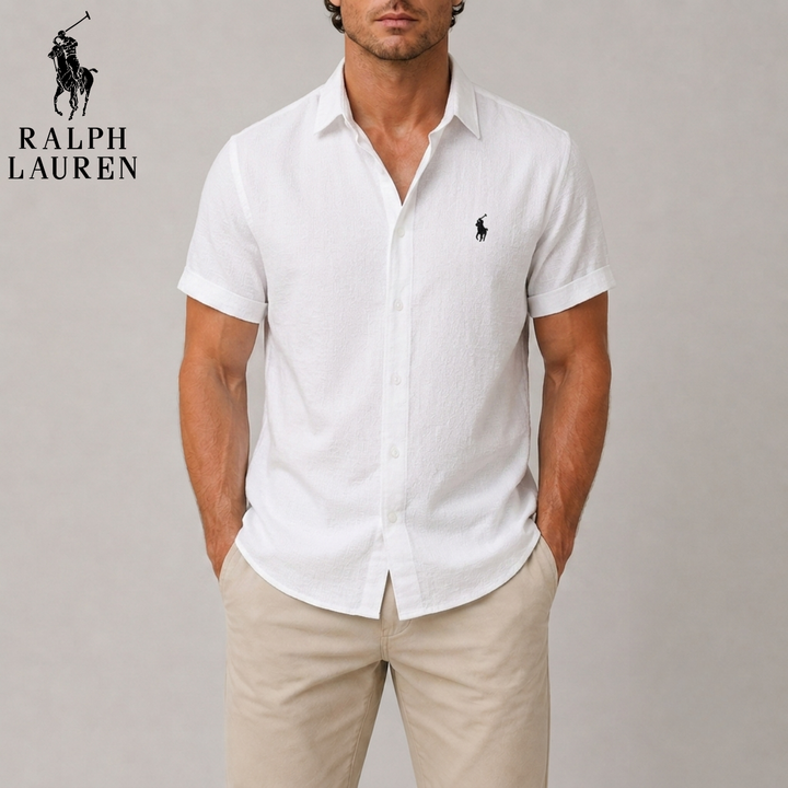 Textured Short Sleeve Shirt || Clearance Sale