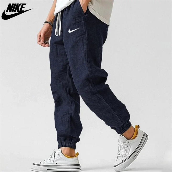 Relaxed Fit Linen Jogger Pants || Clearance Sale