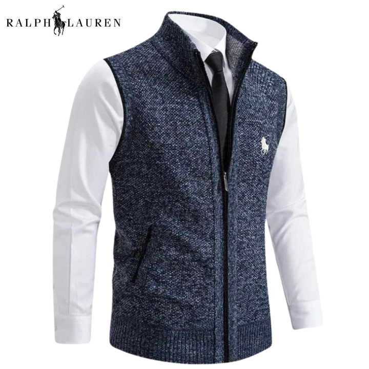 Men Classic Knit Zip-Up Vest || Clearance Sale