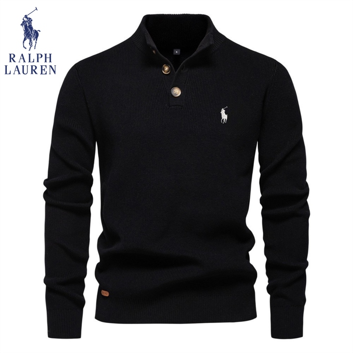 Premium Knit Henley Sweater - Clearance Sale
