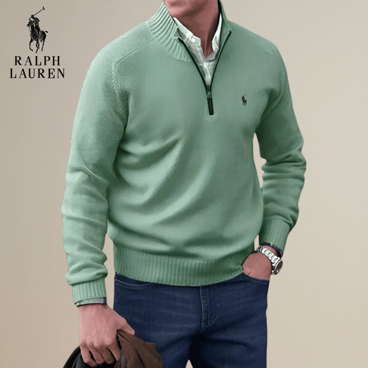 Knitted Half-Zip Sweater || Clearance Sale