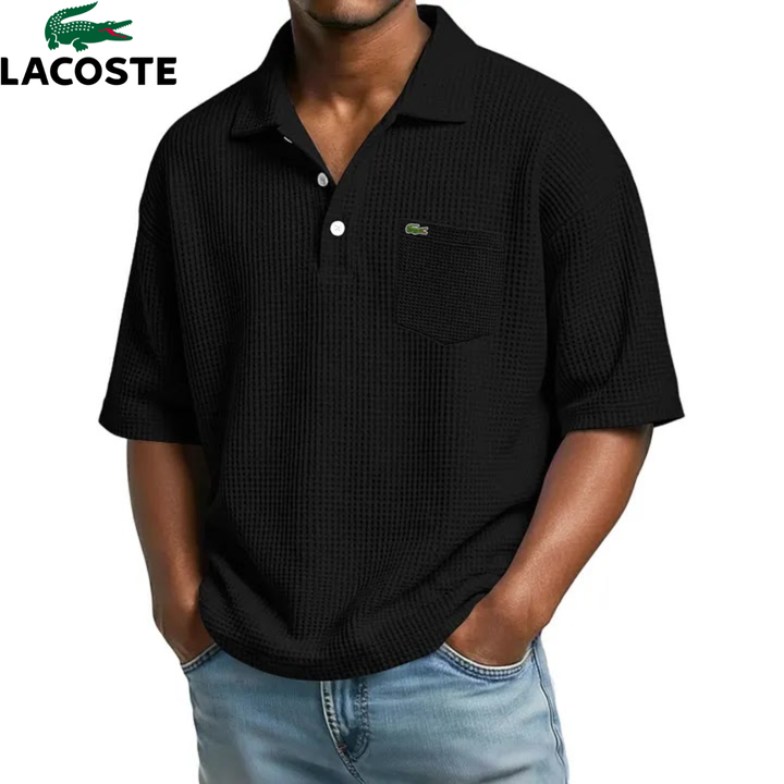 Textured Short-Sleeve Polo || Clearance Sale