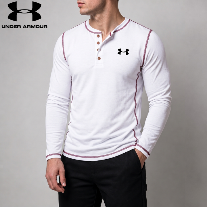 Long-Sleeve Henley || Clearance Sale