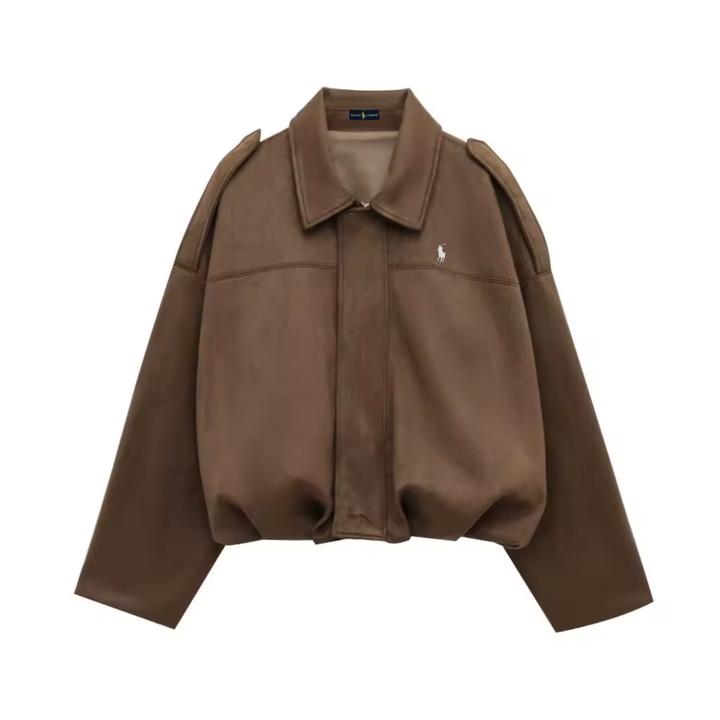 Classic Suede Bomber Jacket - Clearance Sale