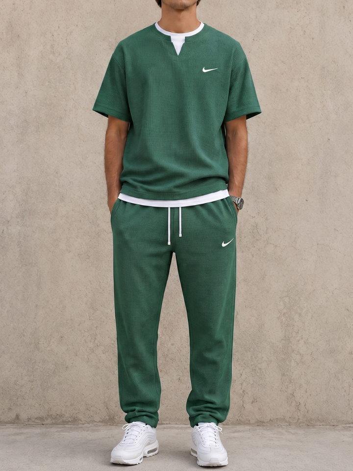 Premium Waffle-Knit Co-Ord Set - Clearance Sale