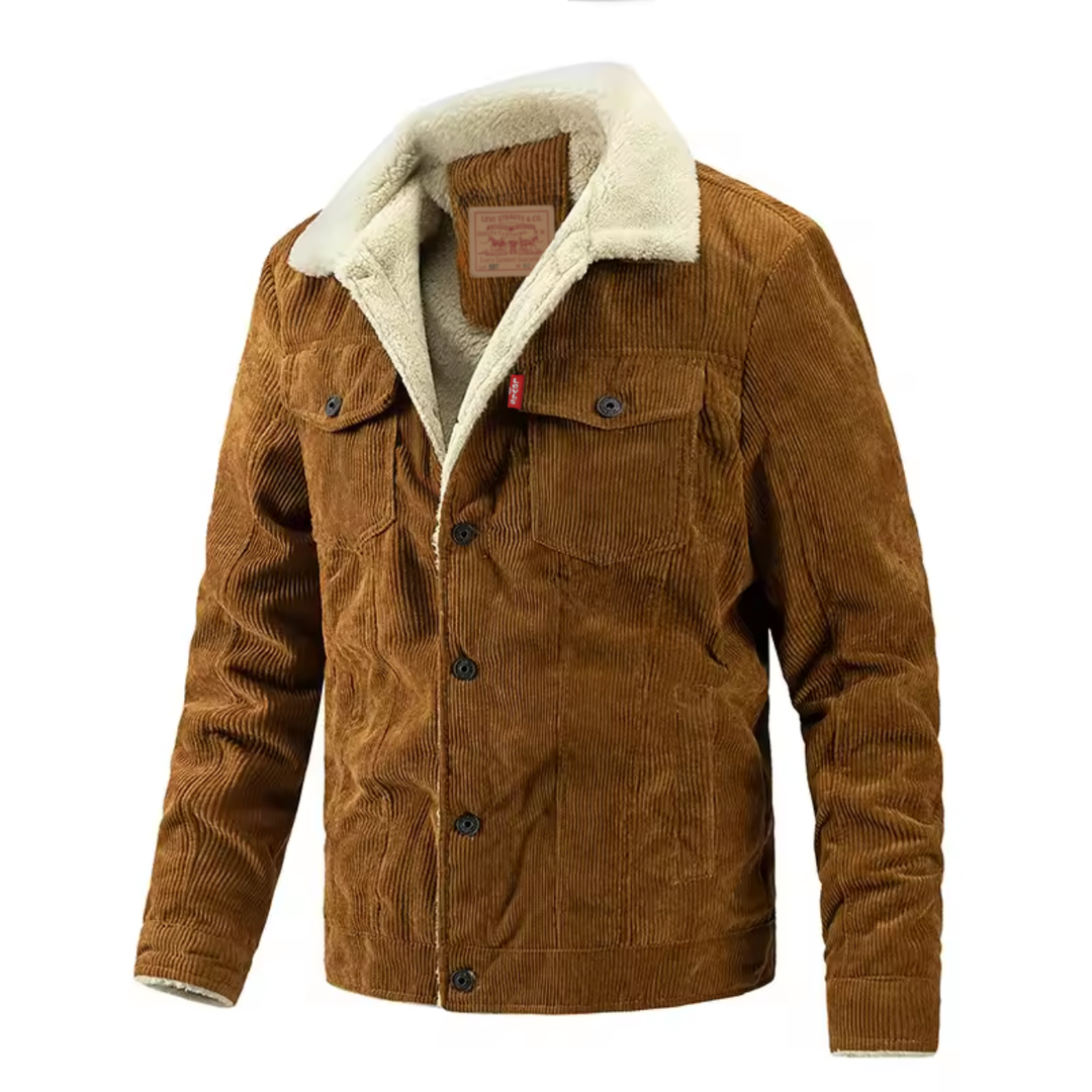 Sherpa-Lined Corduroy Jacket - Clearance Sale