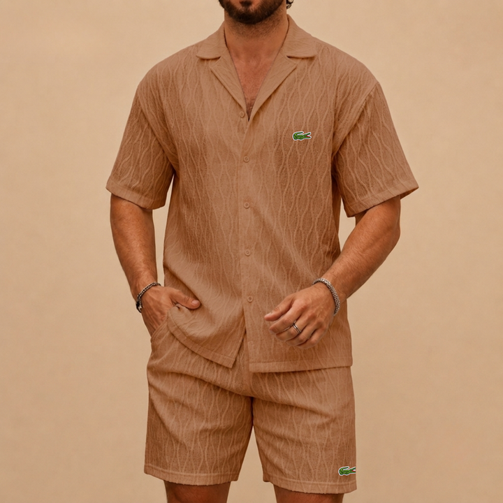 Textured Resort Casual Set - Clearance Sale
