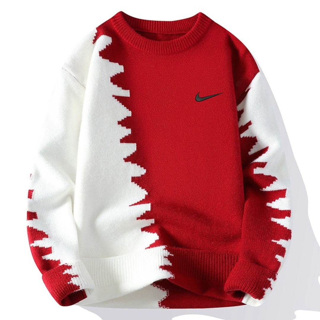 Modern Wave Knit Sweater