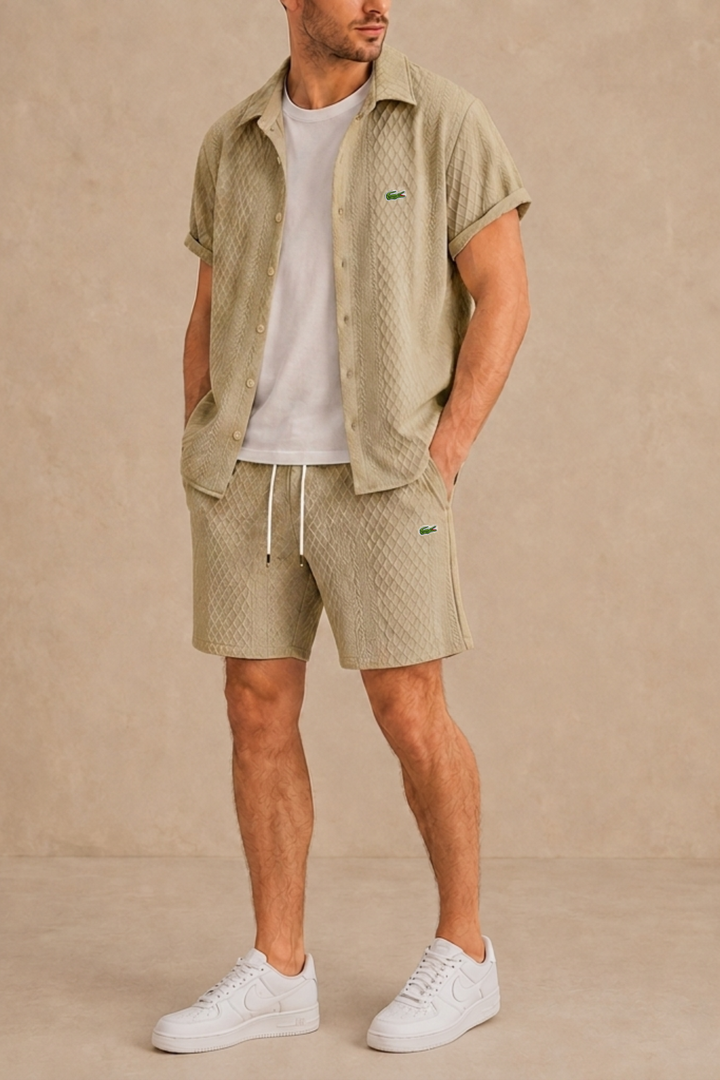 Summer Knit Shirt and Short Set - Clearance Sale
