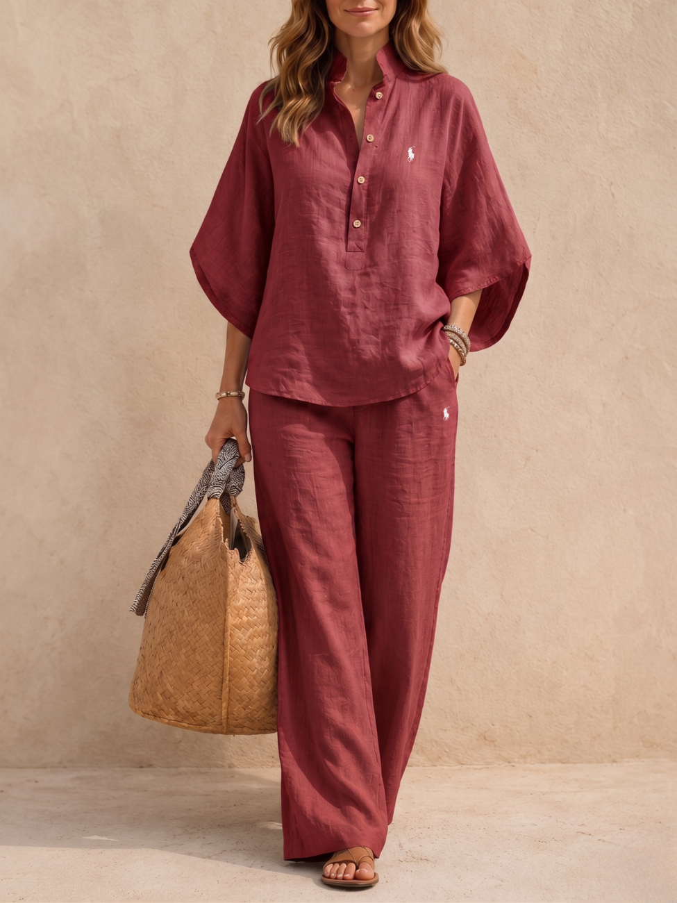 Soft Linen Lounge Set - Clearance Sale